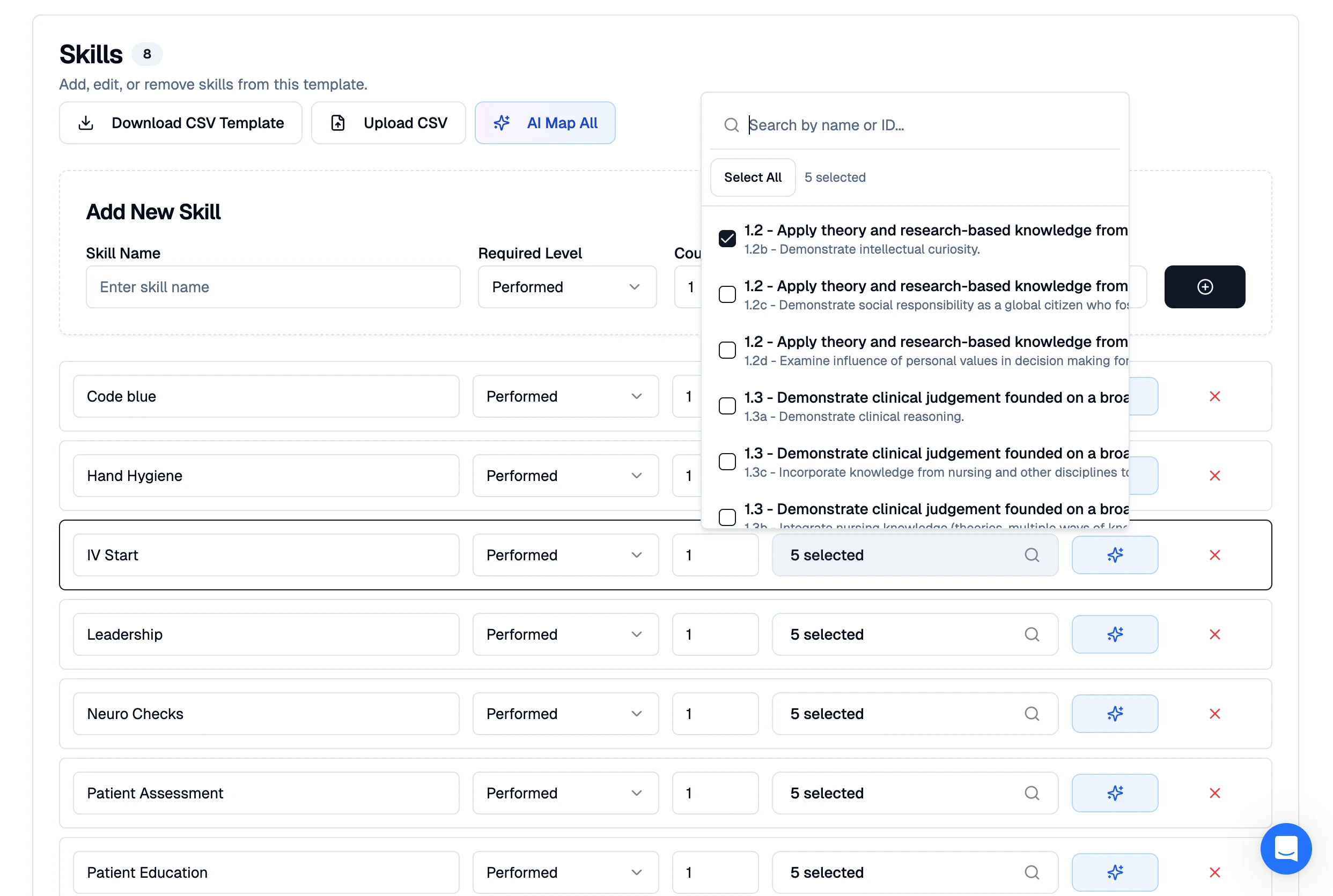 AI Curriculum Mapping